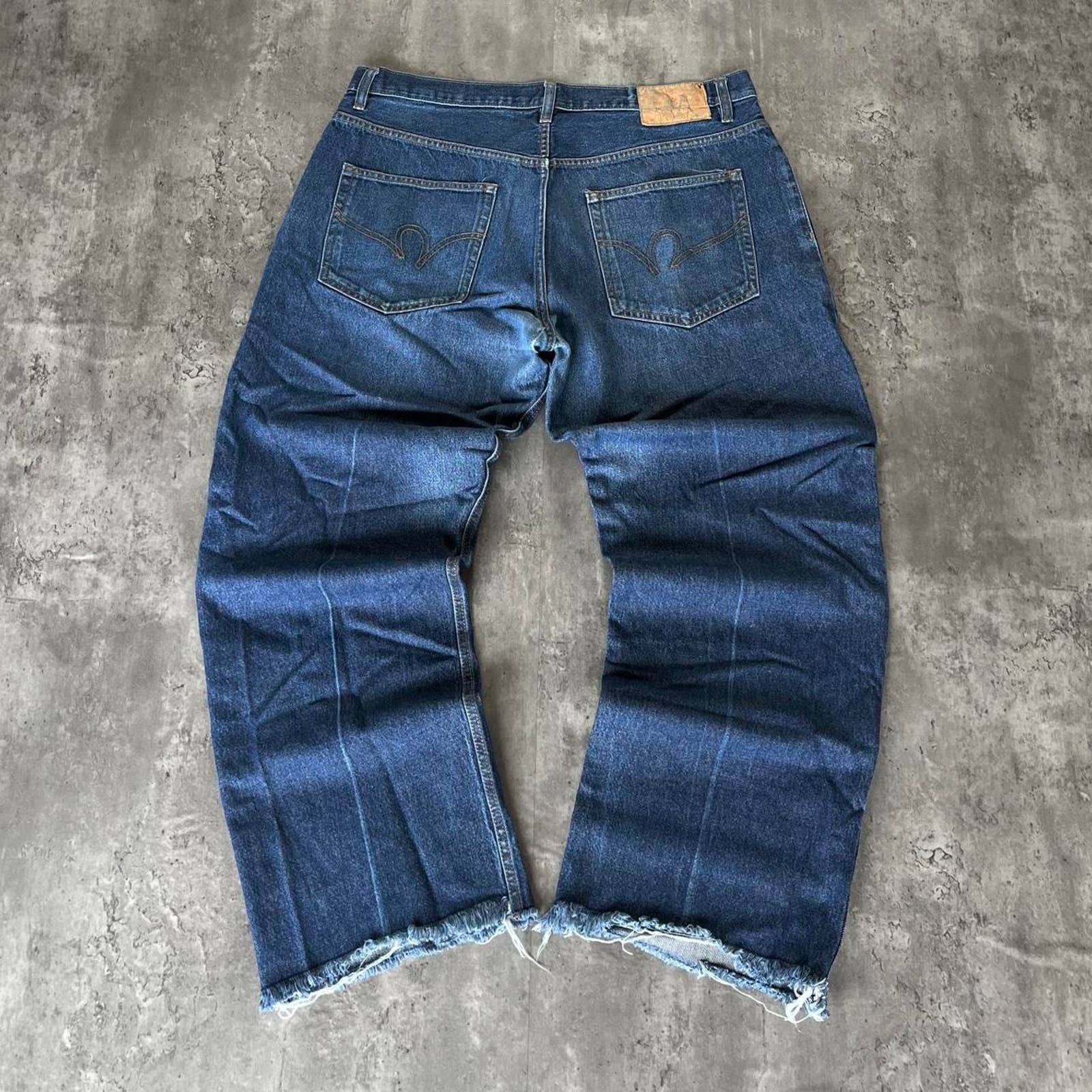 Japanese Brand × Rocawear × Vintage Vintage Y2K Baggy Wide Leg Rocawear Graphic Denim Jeans Size US 40 / EU 56 - 1 Thumbnail