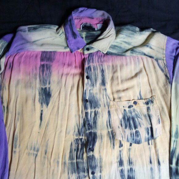Other Vintage Private Kode Tie Dye Button Shirt Size US L / EU 52-54 / 3 - 1 Thumbnail