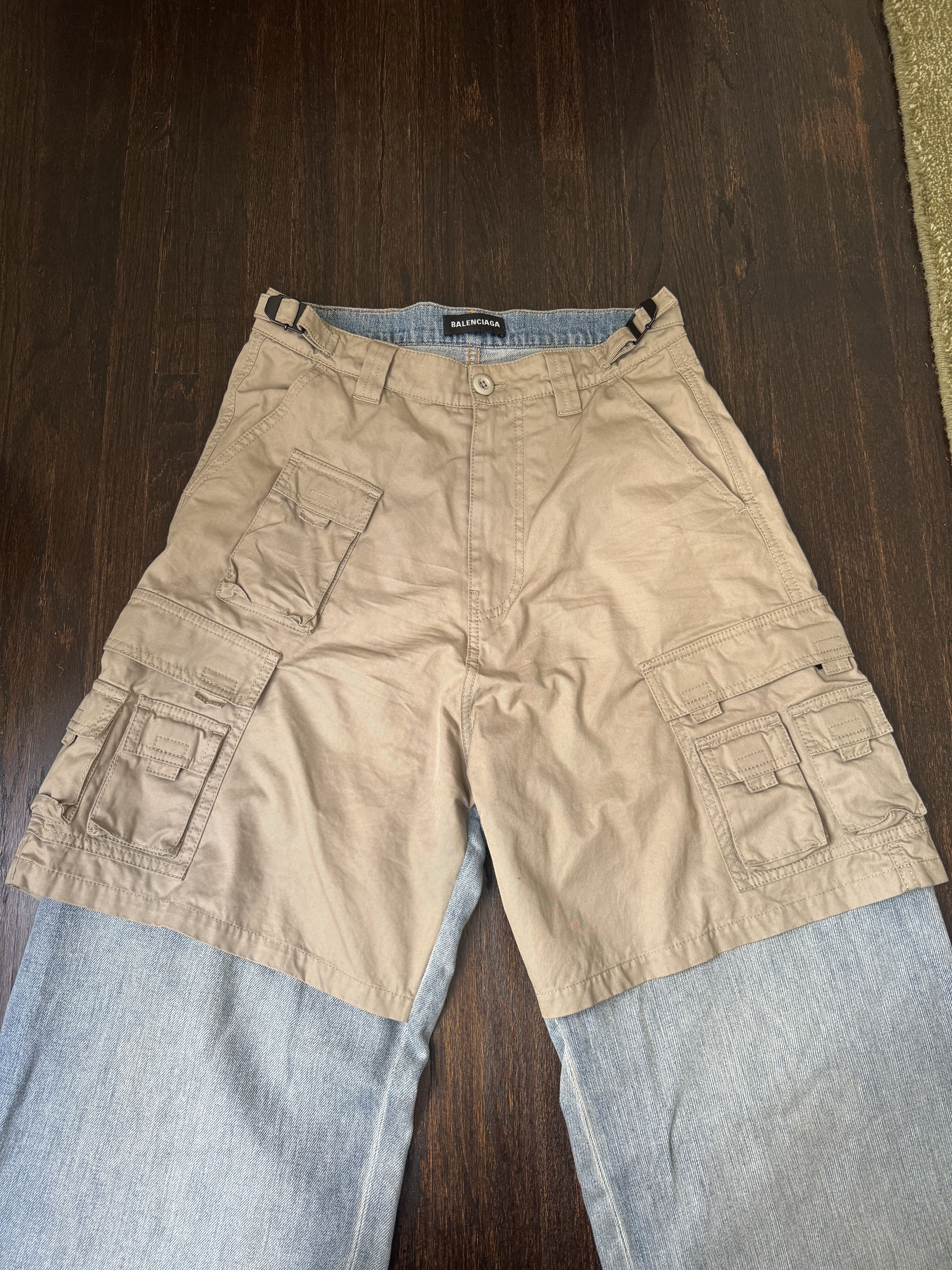 Balenciaga Balenciaga Cargo Hybrid Jeans Size US 29 - 2 Thumbnail