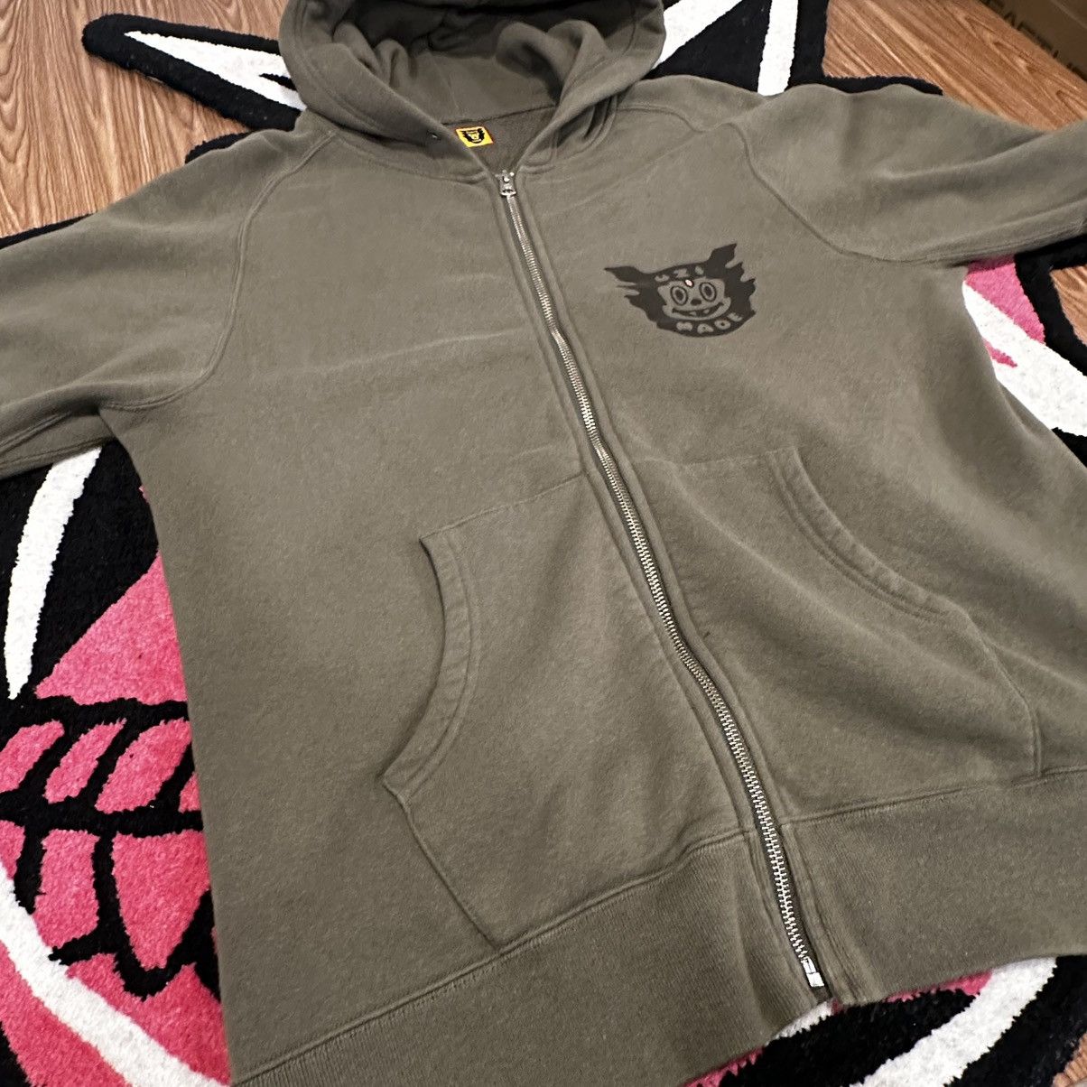 Human Made × Lil Uzi Vert Human Made Uzi Made Zip Hoodie - Oliev Drab Size US XL / EU 56 / 4 - 5 Thumbnail
