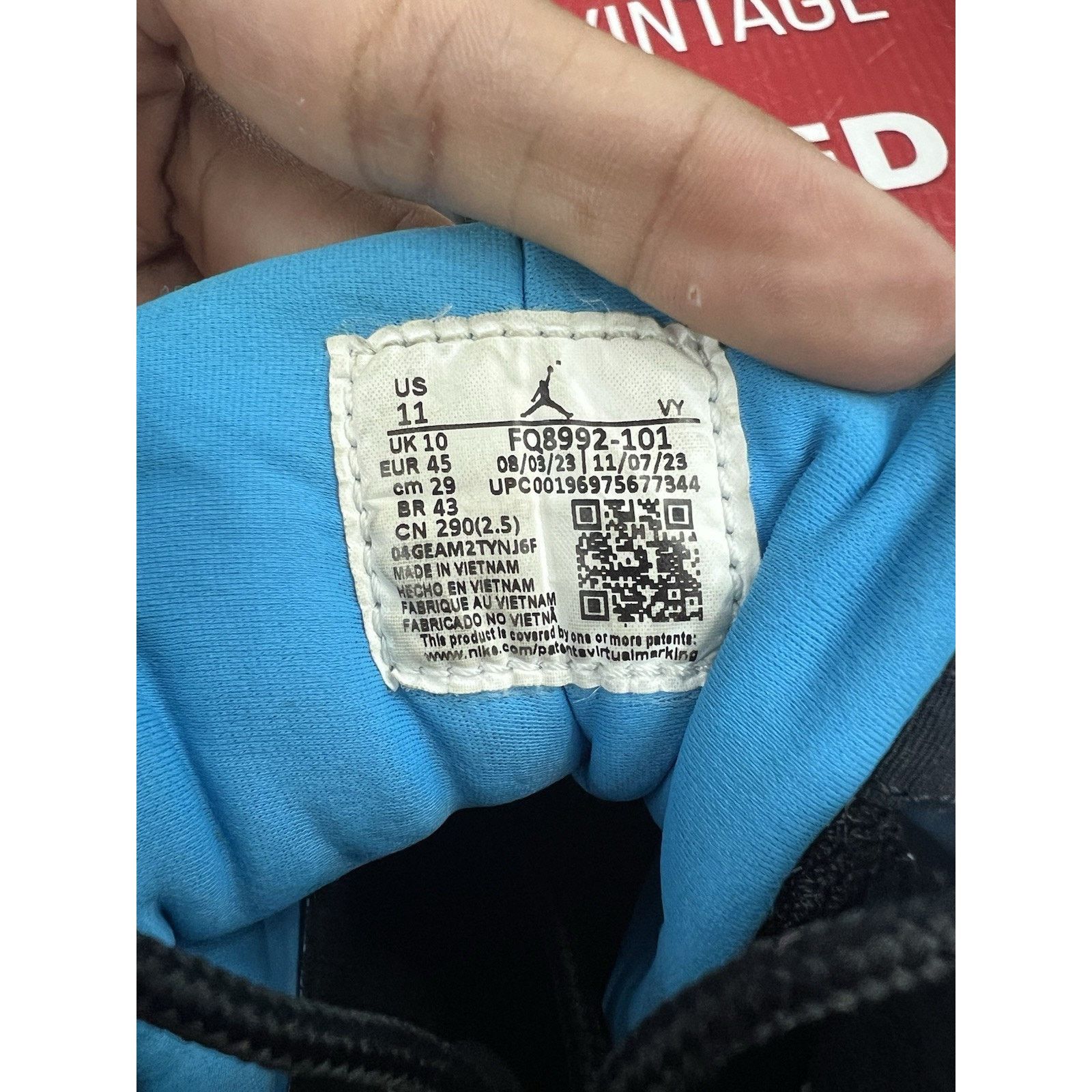 Jordan Brand Air Jordan 9 Powder Blue (2024) Size 11 (FQ8992-101) Size US 11 / EU 44 - 7 Thumbnail