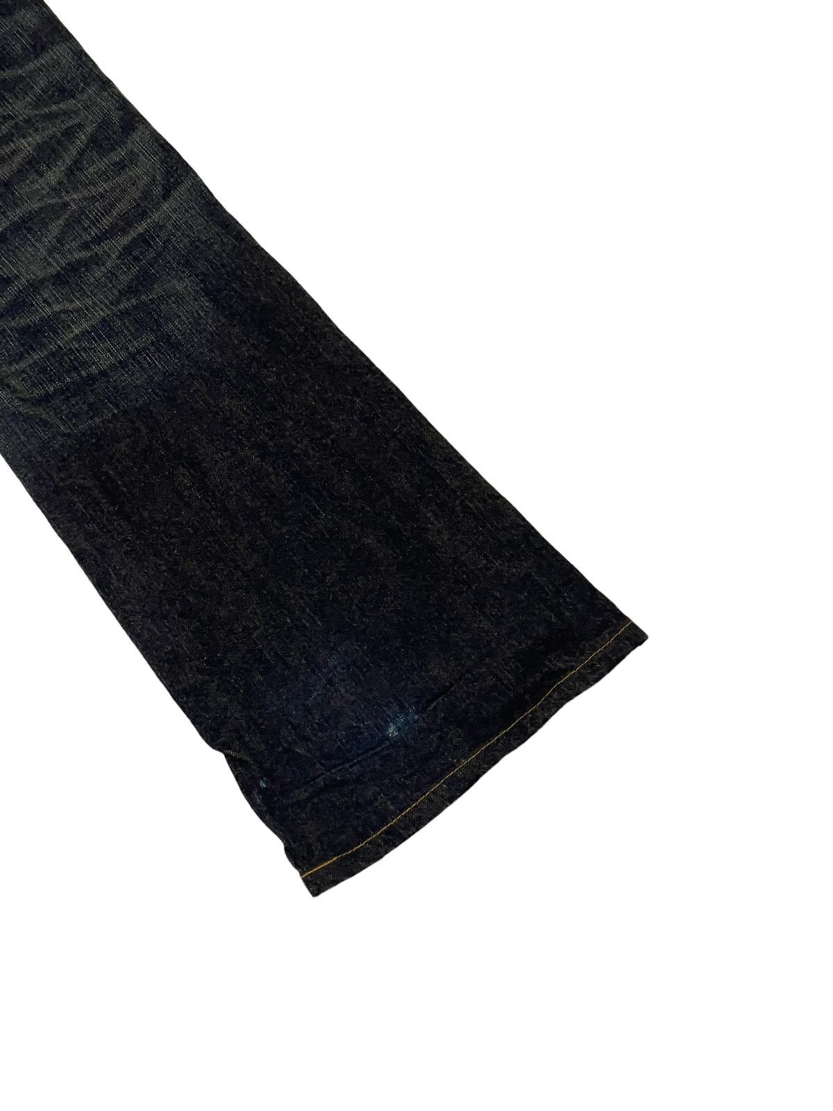 Japanese Brand Flare Jeans Edwin Japan Distress Boot Cut 7🟦3 Size US 31 - 14 Thumbnail