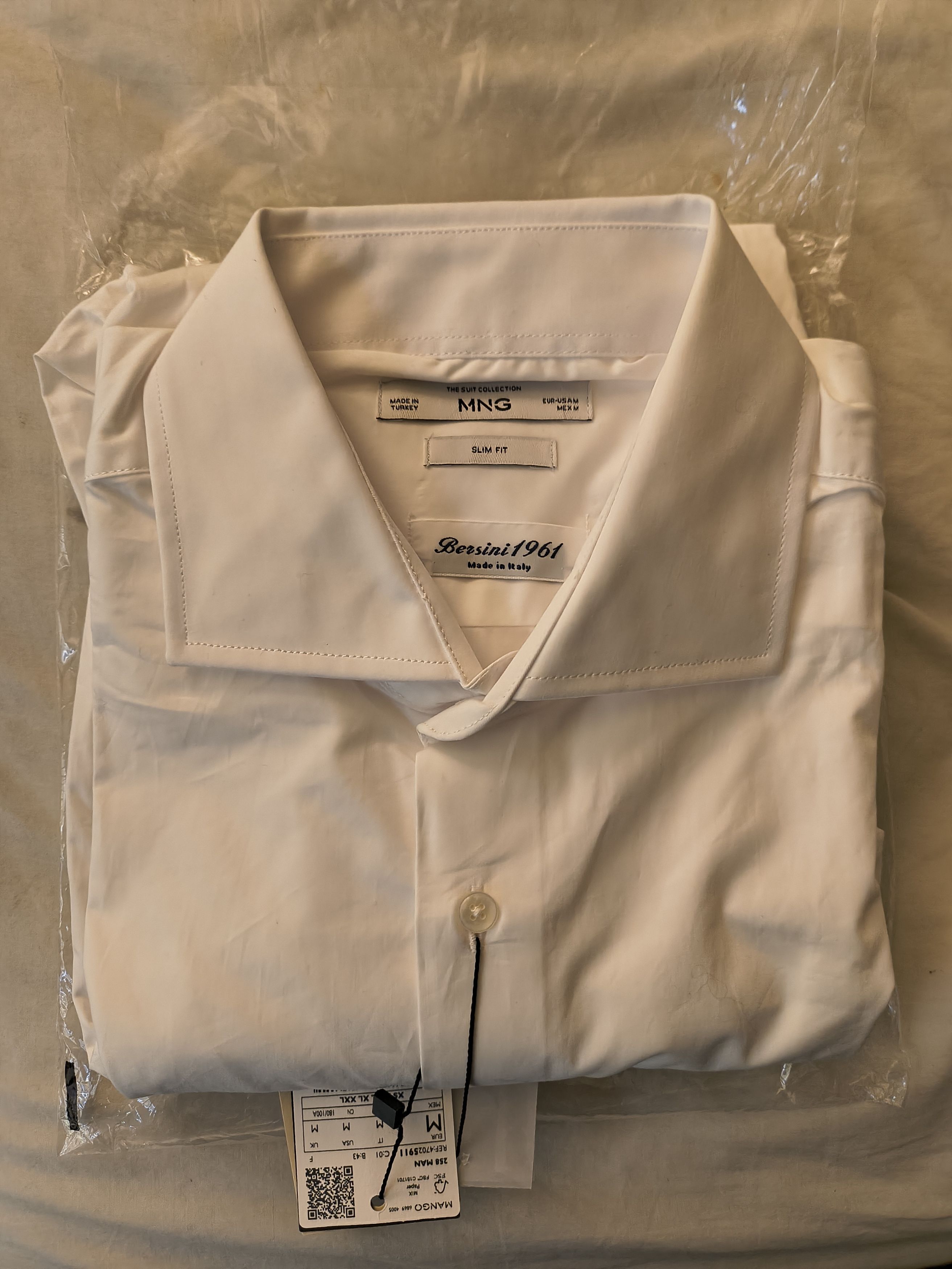 Mango Mango MNG white button up shirt Size US M / EU 48-50 / 2 - 1 Thumbnail