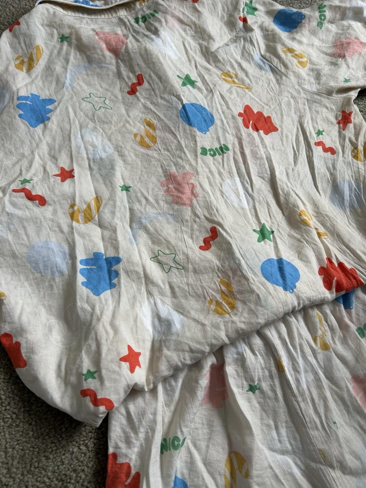 Designer Sarah's Day X White Fox Christmas Pyjamas Beige - Sz S (006) Size ONE SIZE - 9 Thumbnail