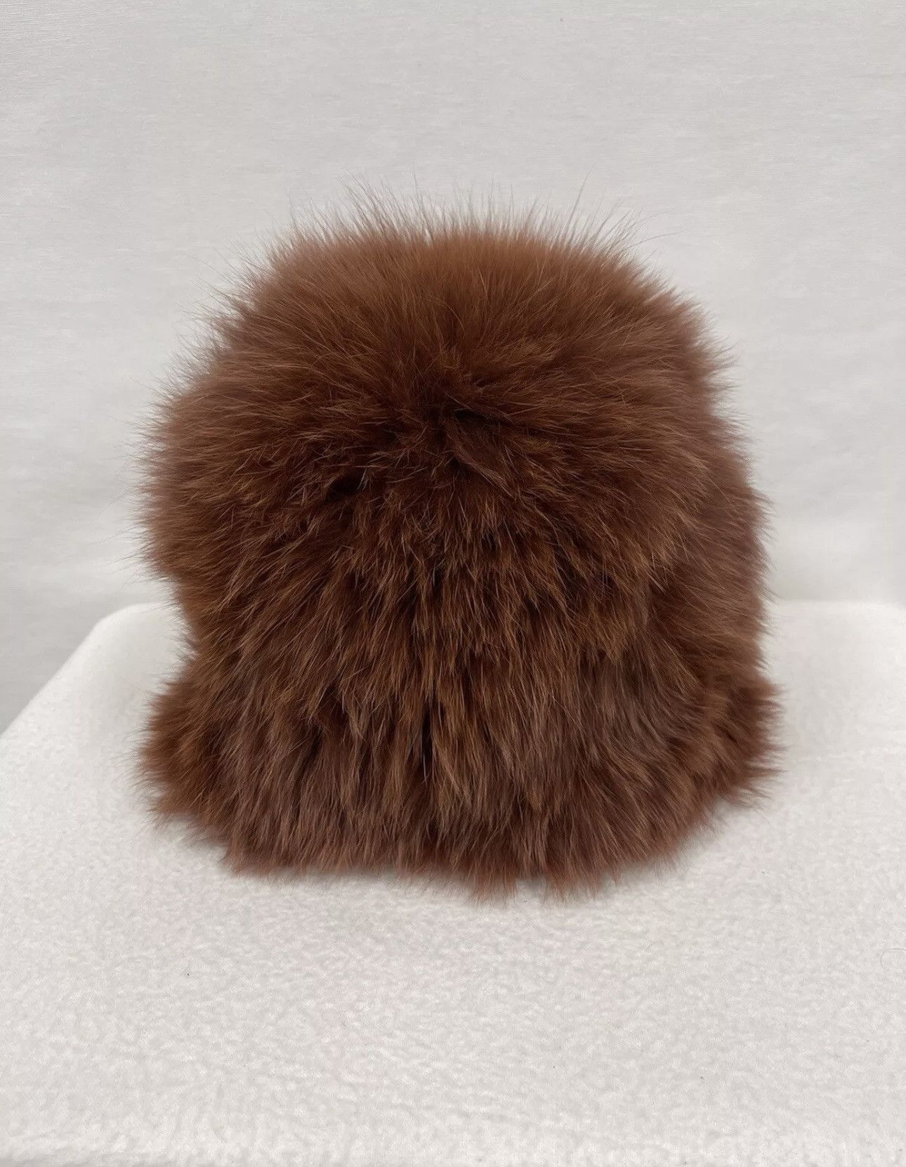 Loeffler Randall Loeffler Randall Fox Fur Tall Hat Plush Size ONE SIZE - 2 Thumbnail