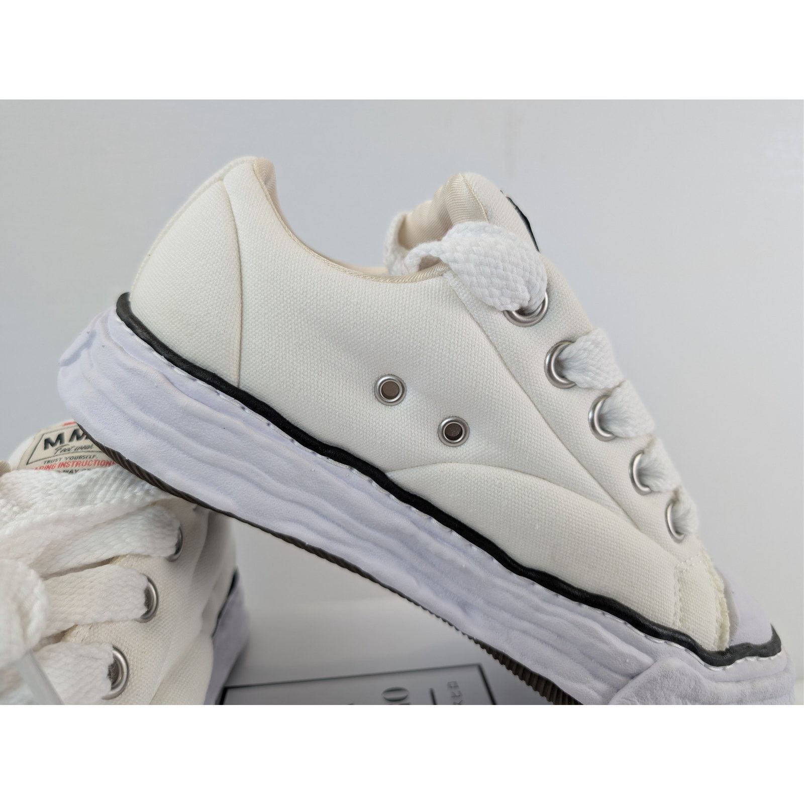Maison MIHARA YASUHIRO o1rshd1 Peterson 23 Original Sole Sneakers in White 45 Size US 12 / EU 45 - 20 Thumbnail