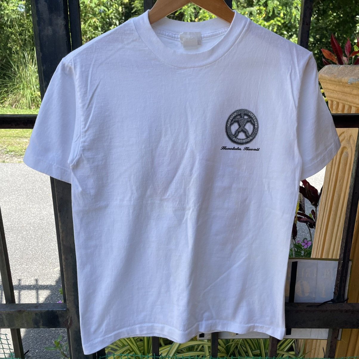 Vintage 🔥Vintage 1998 Hawaii Life Guard Co Big Logo Surf Skate Tee Size US S / EU 44-46 / 1 - 4 Thumbnail