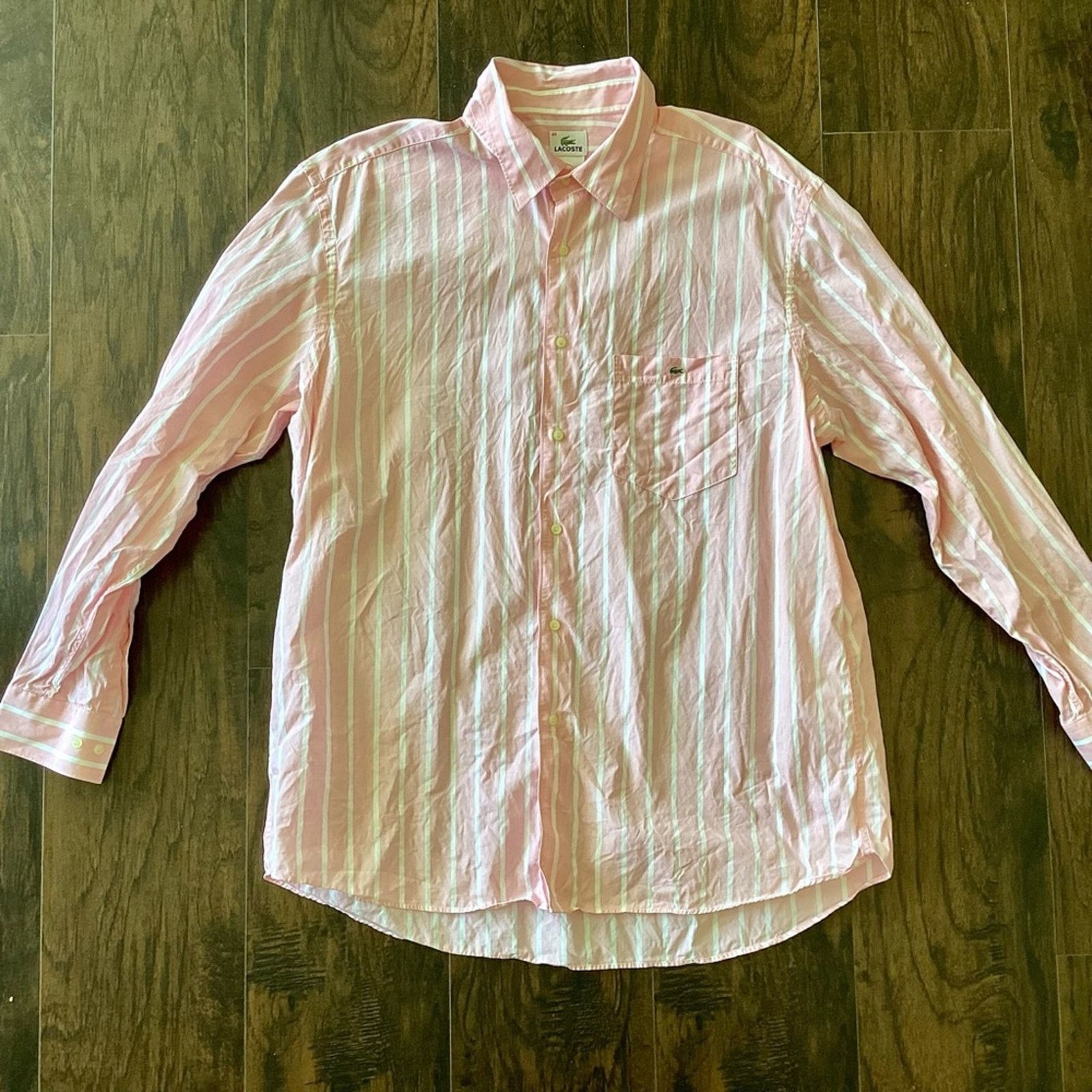 Lacoste Lacoste Button Down Shirt Size US XL / EU 56 / 4 - 2 Thumbnail