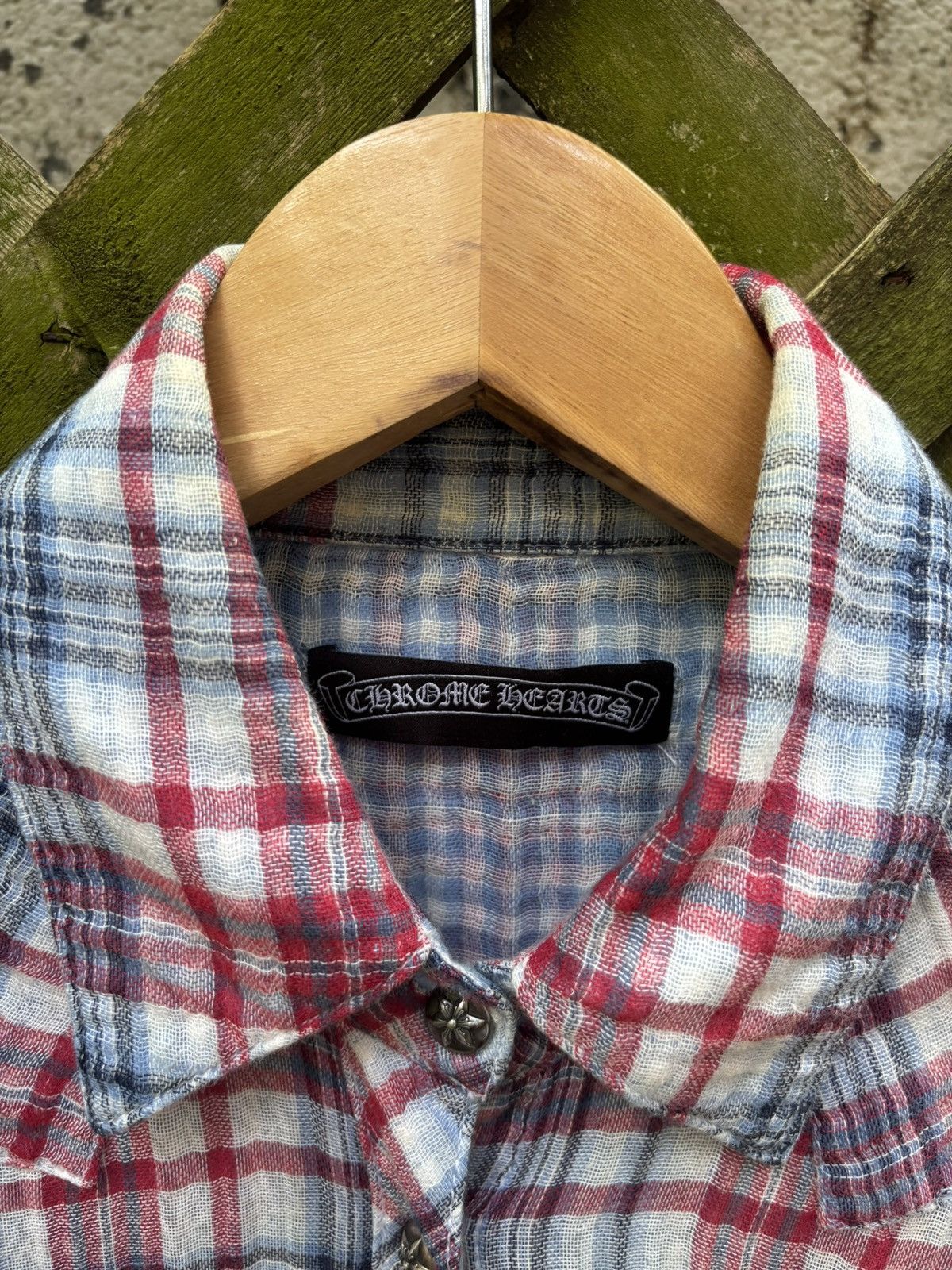 Chrome Hearts Chrome Hearts Star Button Red/Whte/Blu Flannel Shirt Size US S / EU 44-46 / 1 - 14 Thumbnail