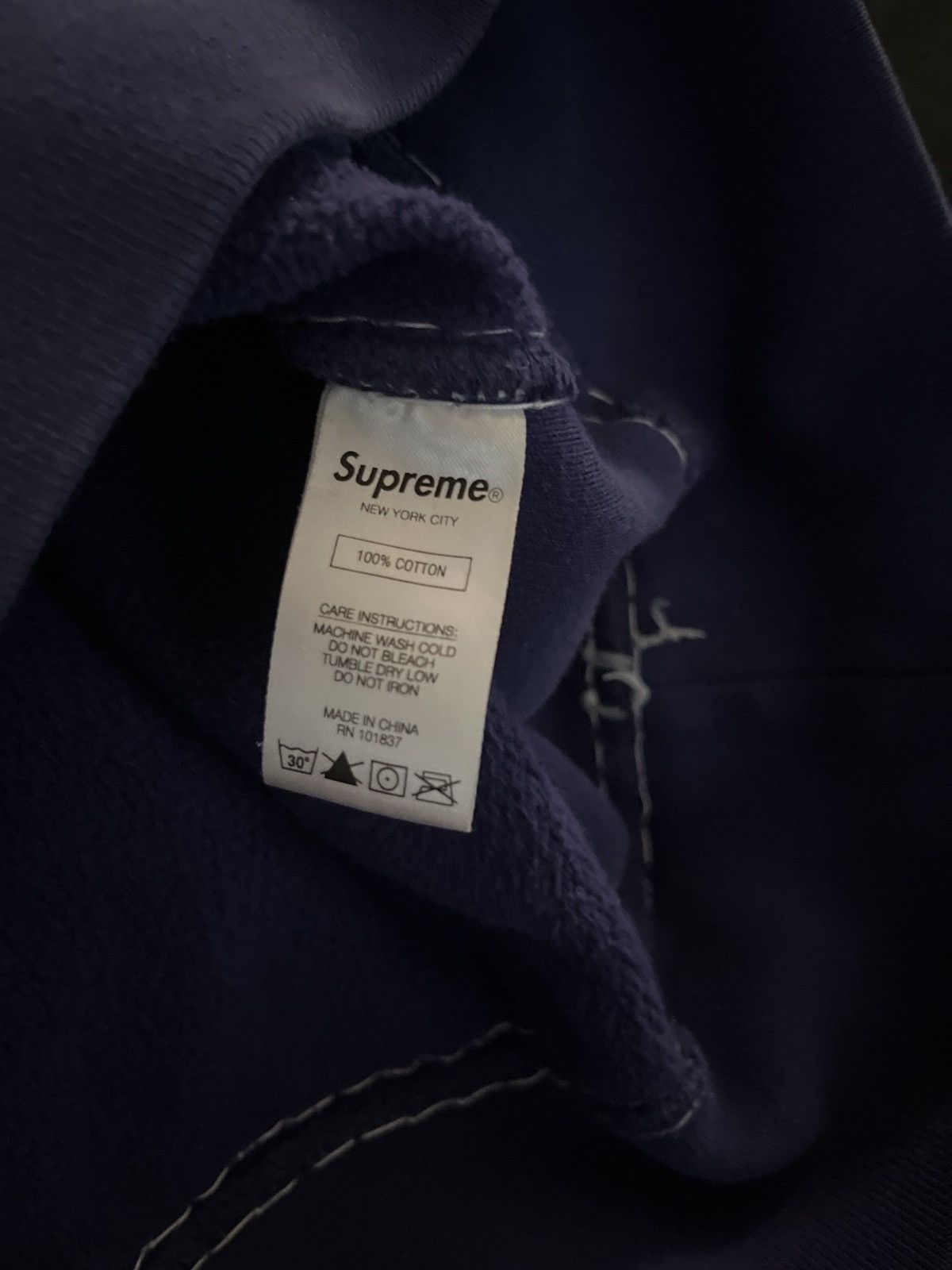 Supreme Supreme stitch logo hoodie Size US L / EU 52-54 / 3 - 6 Thumbnail
