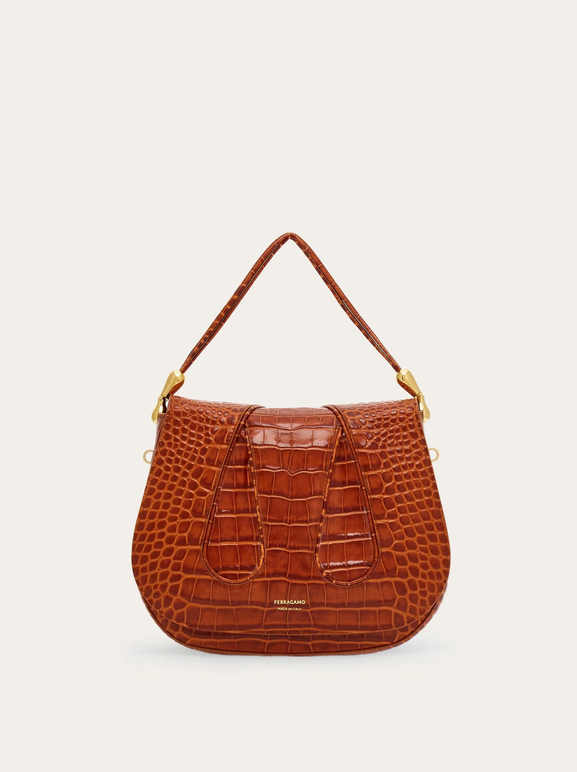 o1s1rm0924 Size: OS / Leather Hand Bag in Brown