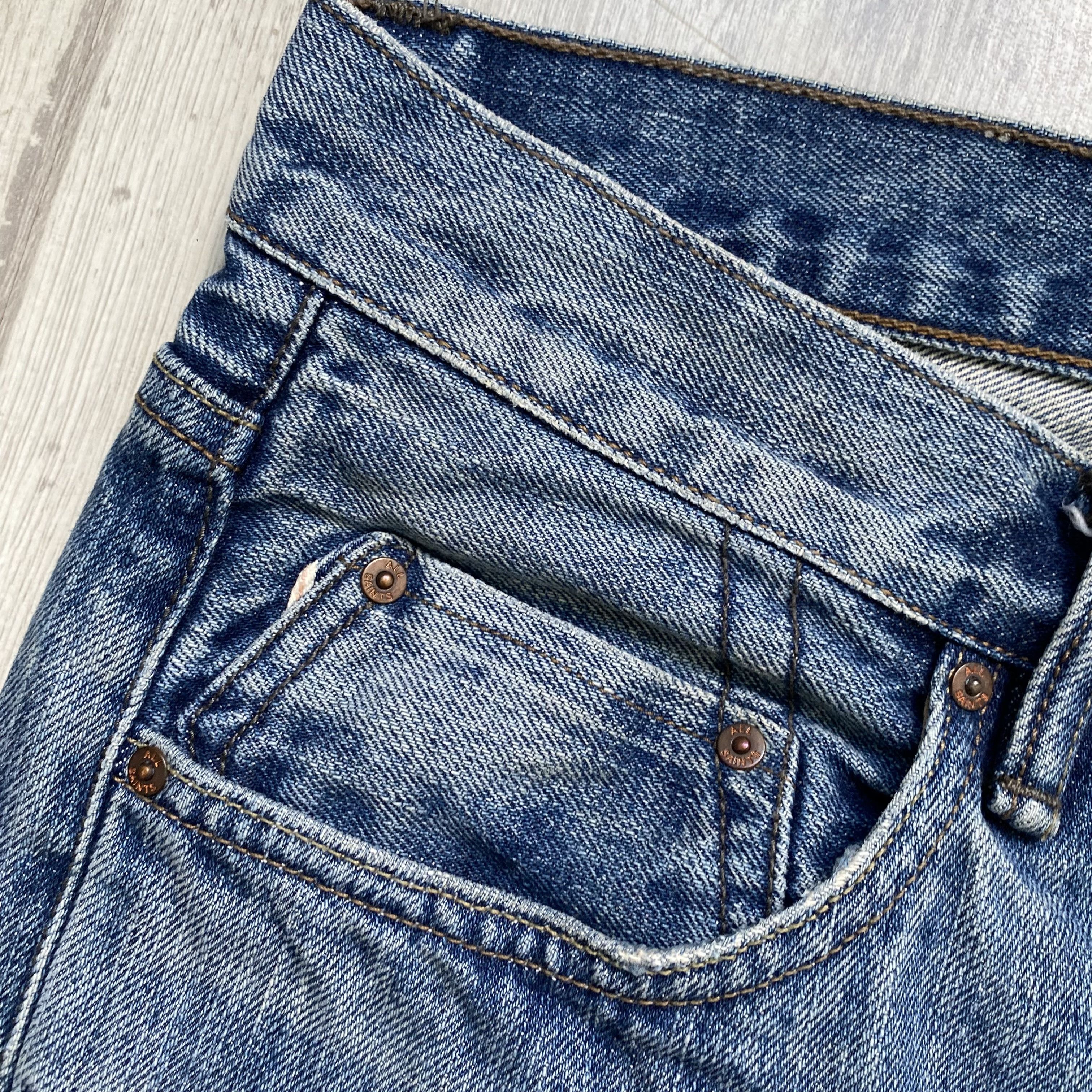 Allsaints Luxury ALLSAINT japanese Selvage jeans slim Denim pants Size US 34 / EU 50 - 7 Thumbnail