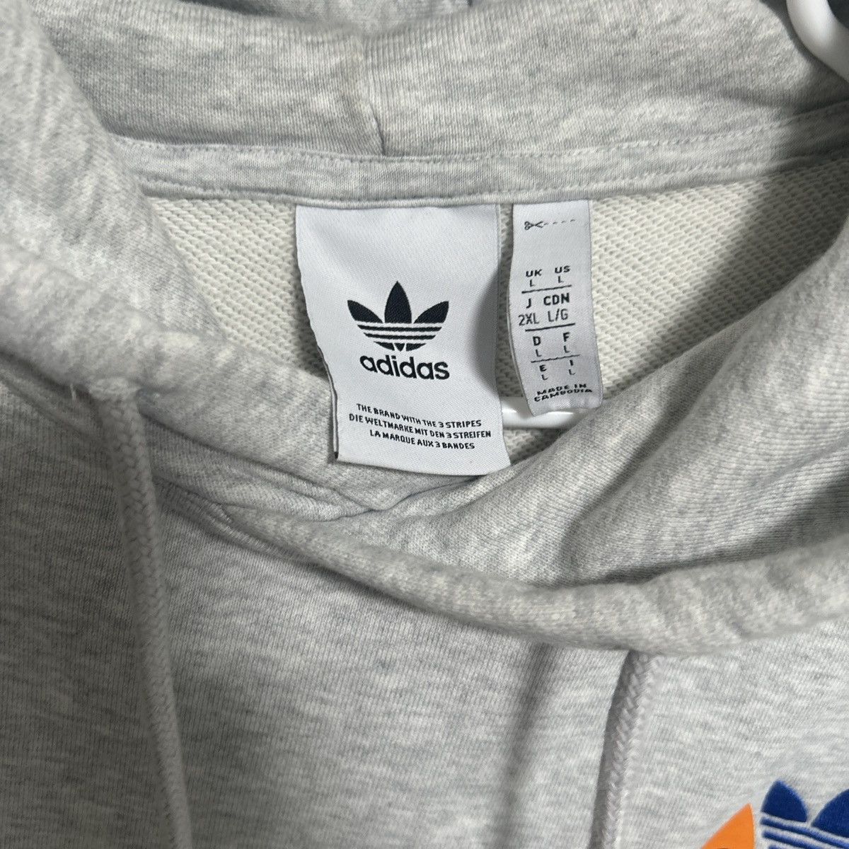 Adidas adidas Originals Trefoil Hoodie Light Grey Heather Size US L / EU 52-54 / 3 - 5 Thumbnail