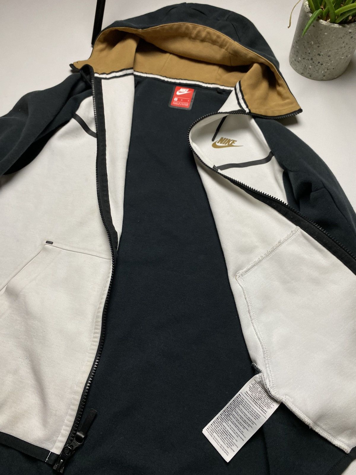 Nike × Vintage Nike tech fleece rare zip hoodie drill style Size US M / EU 48-50 / 2 - 13 Thumbnail