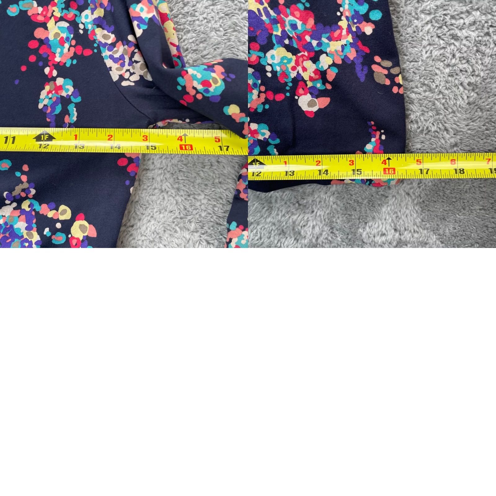Boden Boden Dress Womens 6R Blue Floral Viscose Stretch Plunge V Neck Belted Abstract Shirt? Size M / US 6-8 / IT 42-44 - 8 Thumbnail