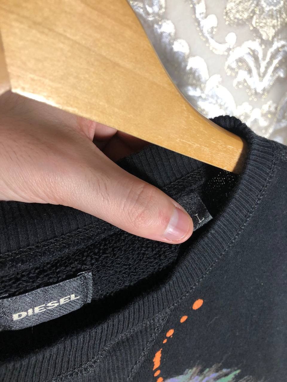 Diesel × Vintage VERY RARE DIESEL DIVISION DENIM DESIGNER SWEATSHIRT Y2K 90s Size US L / EU 52-54 / 3 - 3 Thumbnail