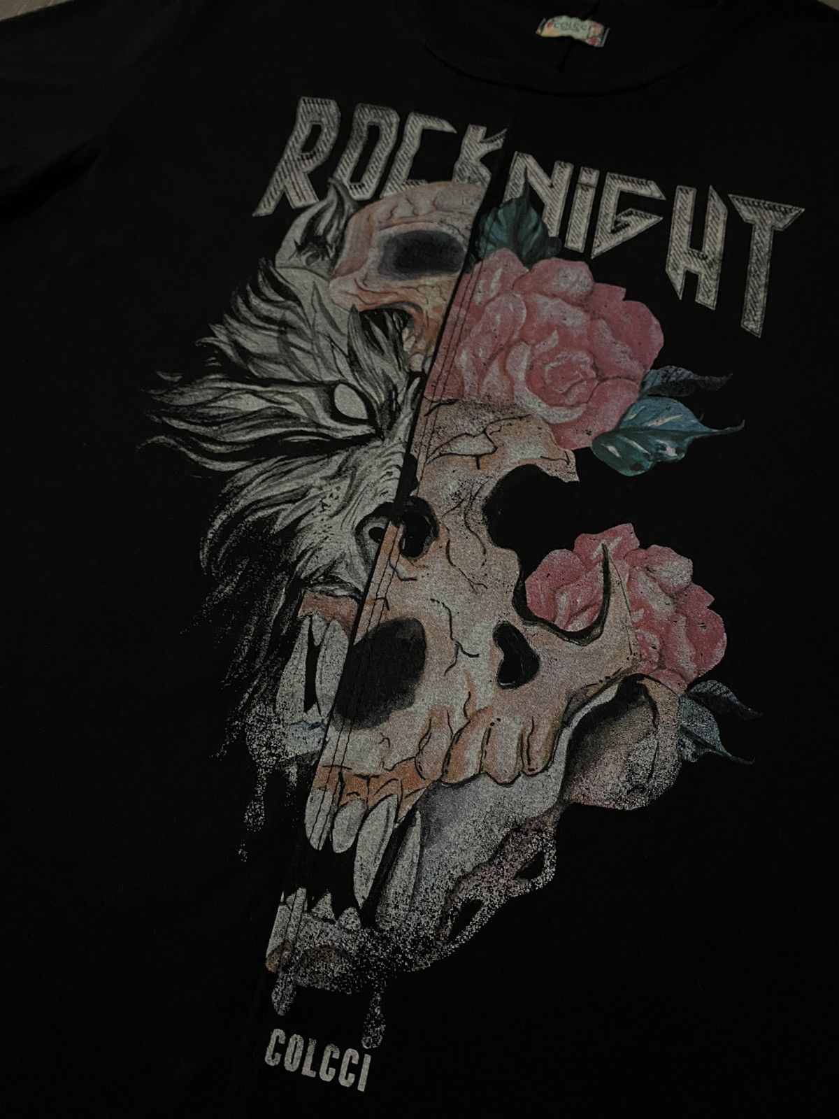 Japanese Brand × Vintage Japan Colcci Rock Night Double Side Face Tee Size US L / EU 52-54 / 3 - 5 Thumbnail