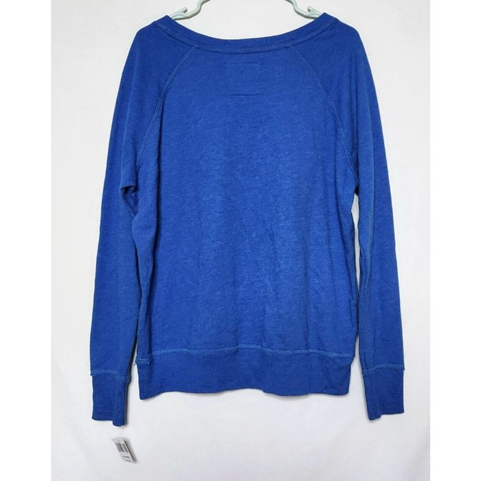 Disney Disney Parks Mickey State University Womens XL Fleece Lined  Sweatshirt Blue NWT