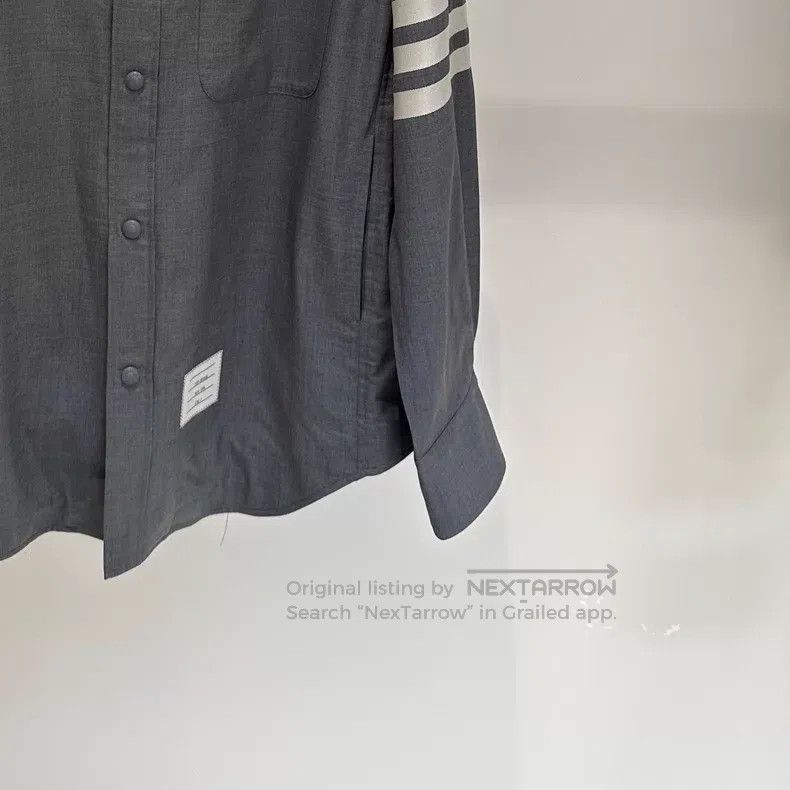 Thom Browne Thom Browne Classic Jacket in Medium Grey Size US L / EU 52-54 / 3 - 2 Thumbnail