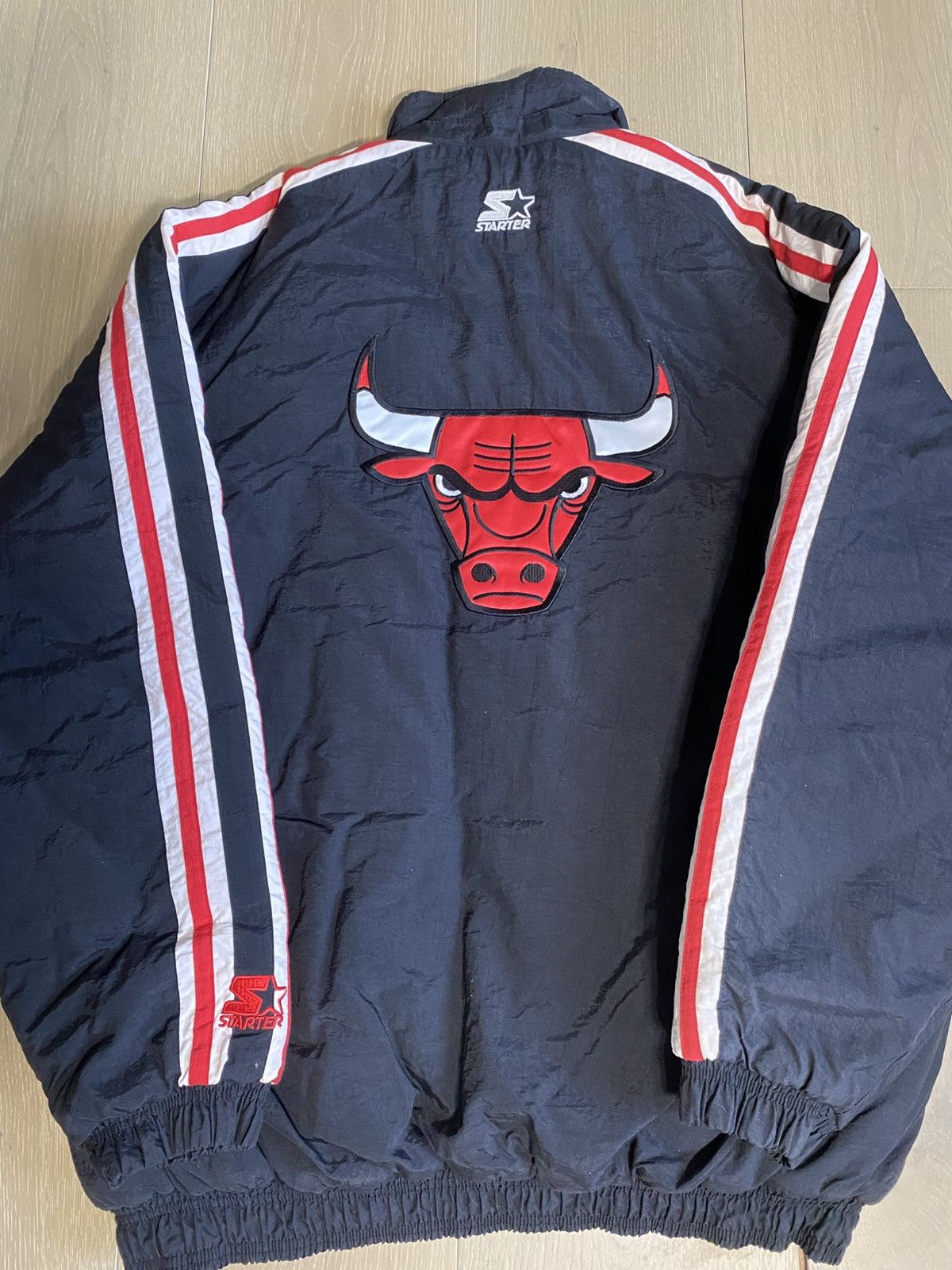 Starter Vintage 1990’s Starter Chicago Bulls Jacket Size US XL / EU 56 / 4 - 2 Thumbnail