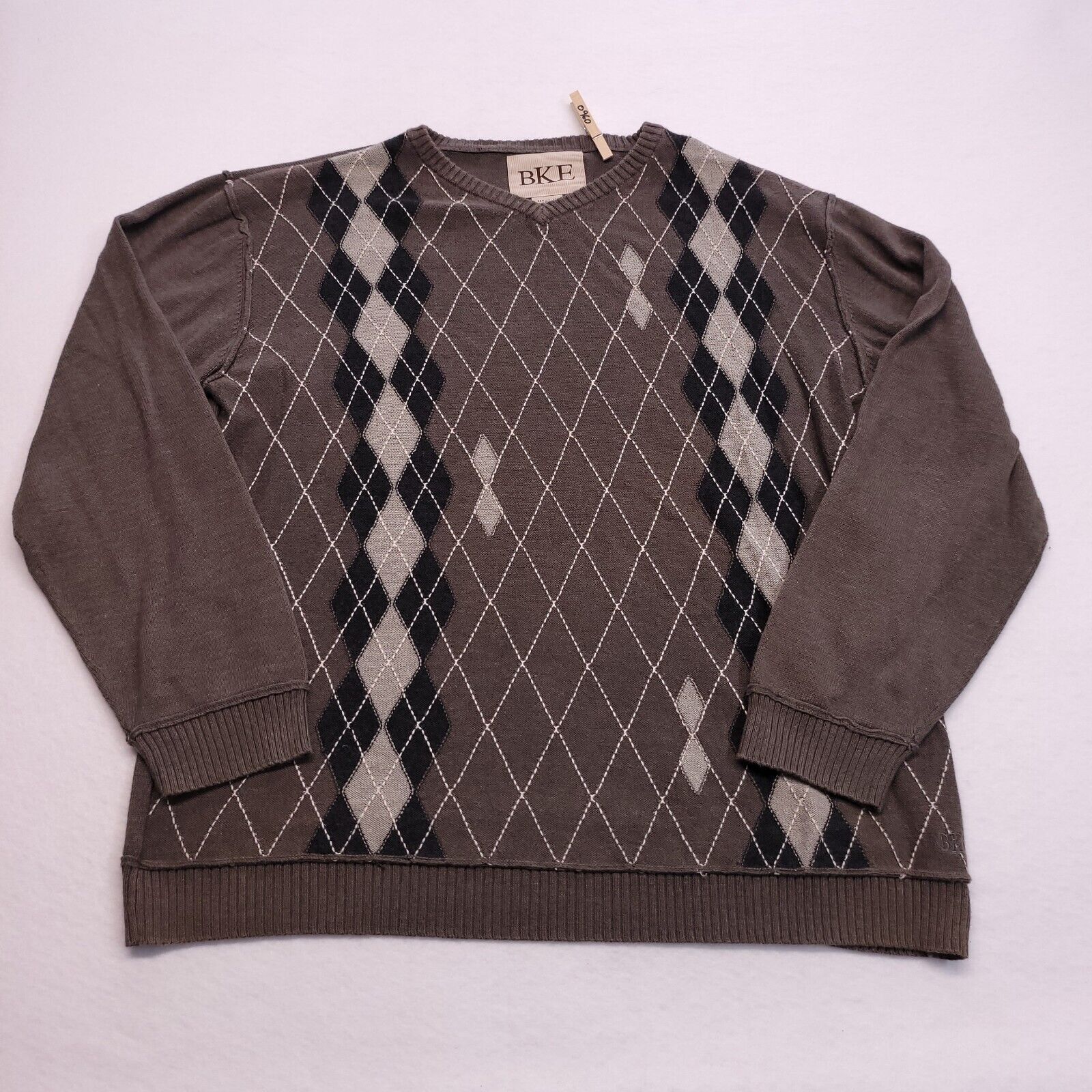 BKE BKE Long Sleeve Casual Pullover Sweater Mens Size 2XL Brown Size US XXL / EU 58 / 5 - 2 Thumbnail