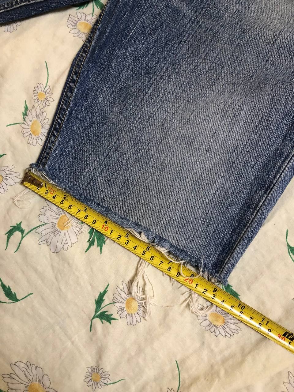 Levi's Levi's 506 Men's Jeans Shorts Distressed Denim Blue Size US 31 - 3 Thumbnail