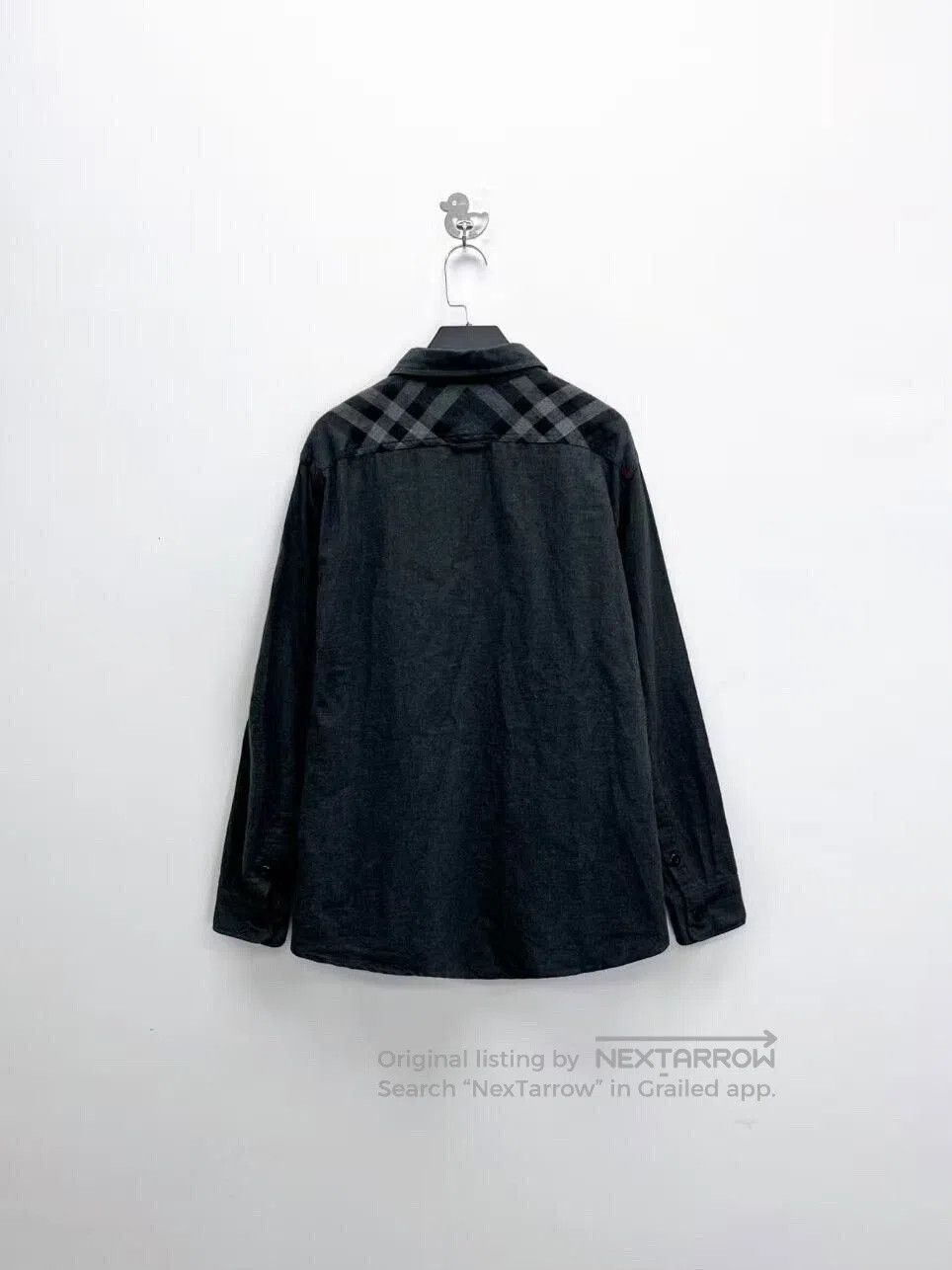 Burberry burberry dark gray plaid shirt jacket xxl. Size US XXL / EU 58 / 5 - 2 Thumbnail