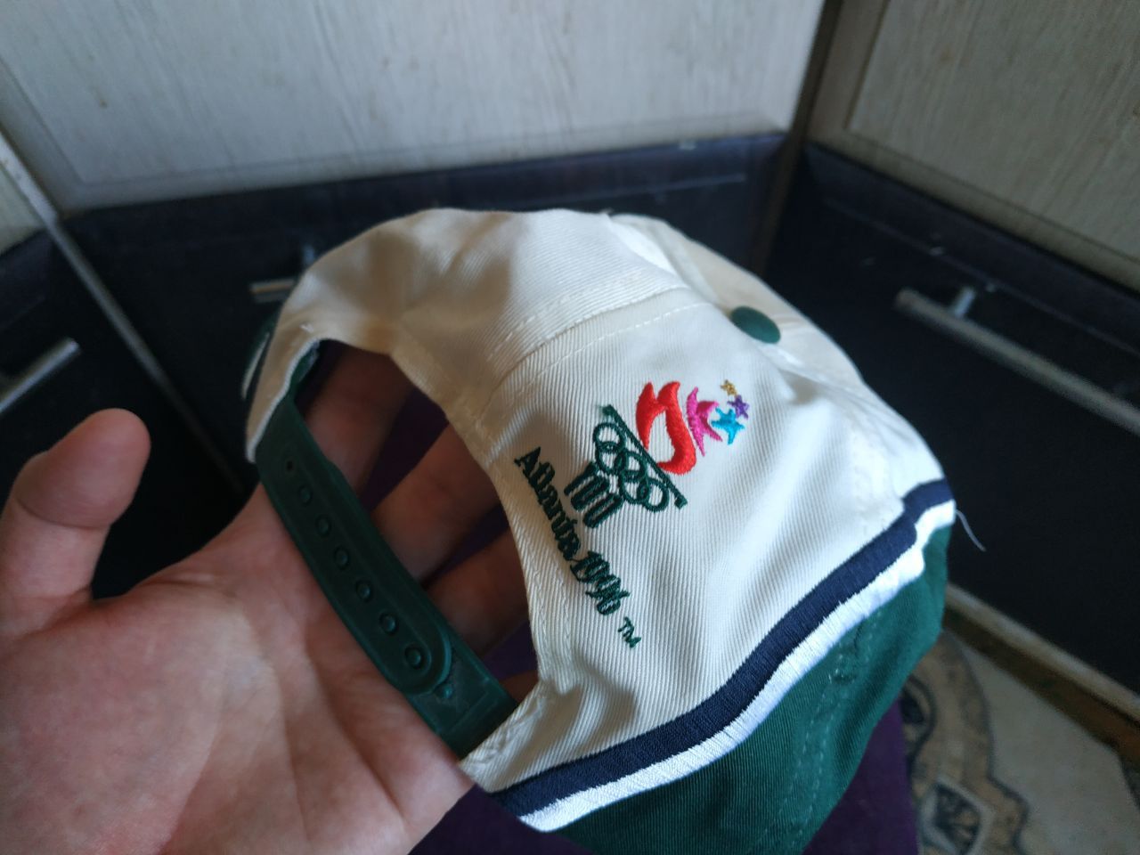 USA Olympics Vintage 1996 Atlanta Olympics Hat Eastport SnapbackPanasonic Size ONE SIZE - 14 Thumbnail