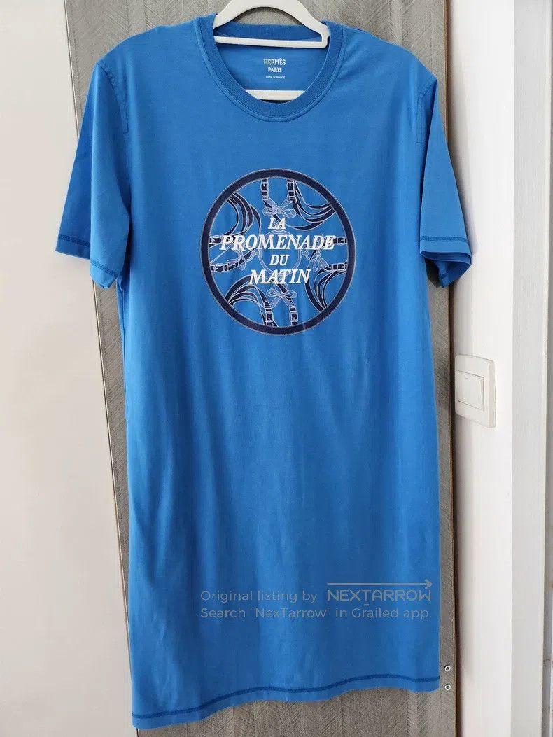 Hermes Hermes Blue women's dress with horse hoof letter logo Size XXS / US 00 / IT 34 - 1 Thumbnail