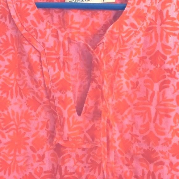 Vineyard Vines Vineyard Vines Size S Blouse Tunic Linen Tile Otami Tassel P Size S / US 4 / IT 40 - 7 Thumbnail