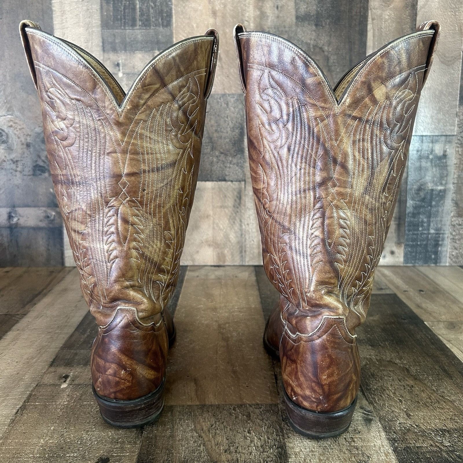 Tony Lama Tony Lama Vintage Gold Label Western Cowboy Boots Mens 11 B Size US 11 / EU 44 - 8 Thumbnail