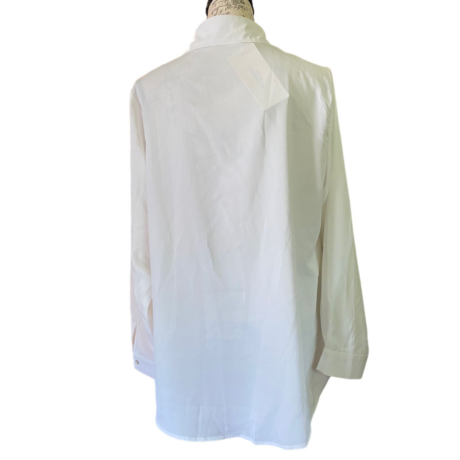 Other BloomChic White Long Sleeve Collared Shirt Size 12 NEW Size XL / US 12-14 / IT 48-50 - 5 Thumbnail
