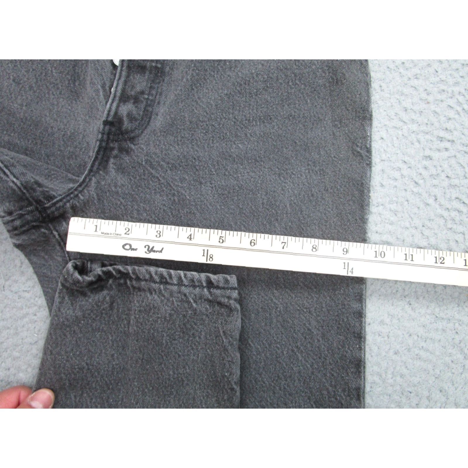 Levi's VINTAGE Levi's 544 Jeans Womens 11 Gray High Rise Tapered Denim Made in USA 90s Mens/Womens? Size 32" / US 10 / IT 46 - 7 Thumbnail