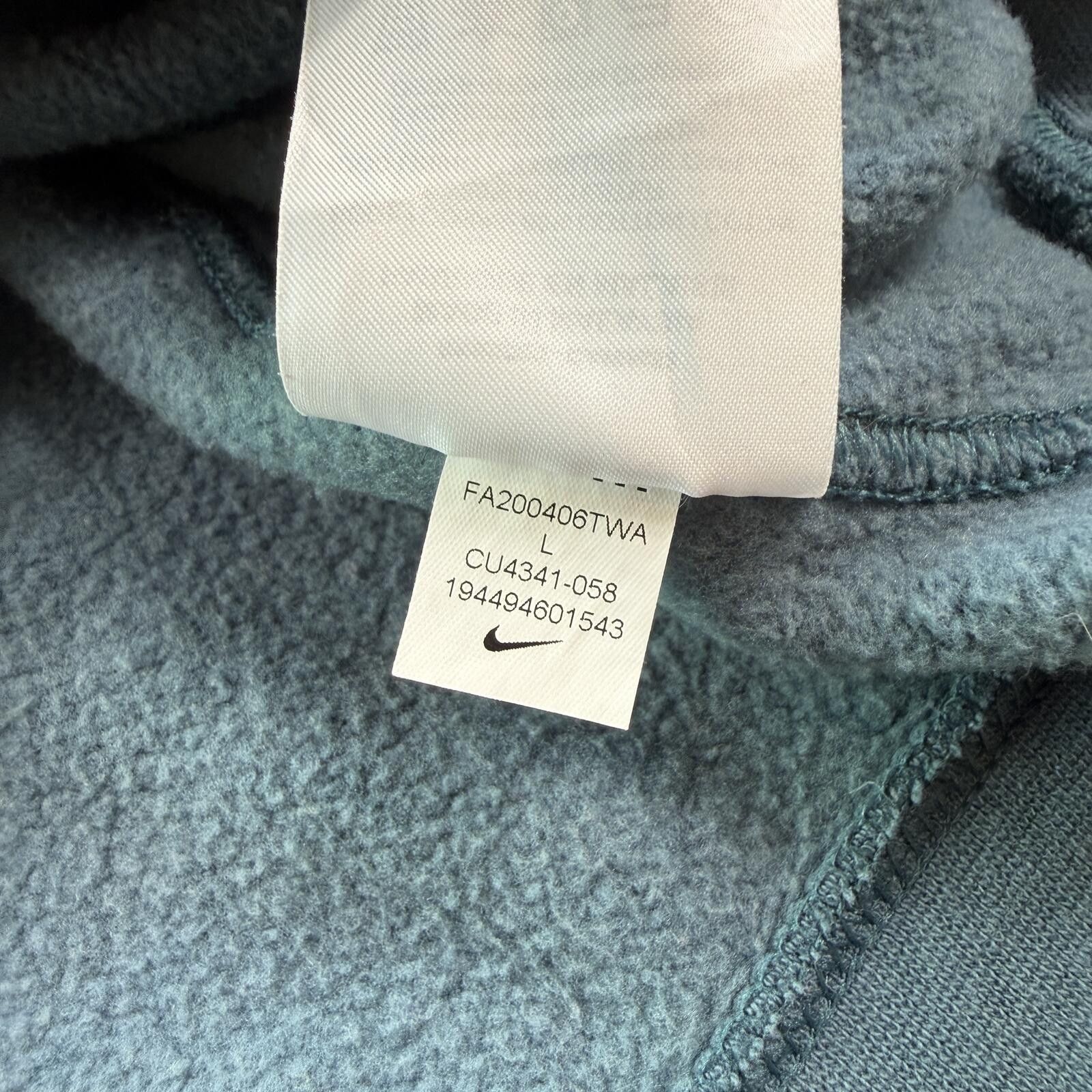 Nike Nike Just Do It Hoodie Teal Green Pullover Swoosh Sweatshirt Size US L / EU 52-54 / 3 - 6 Thumbnail