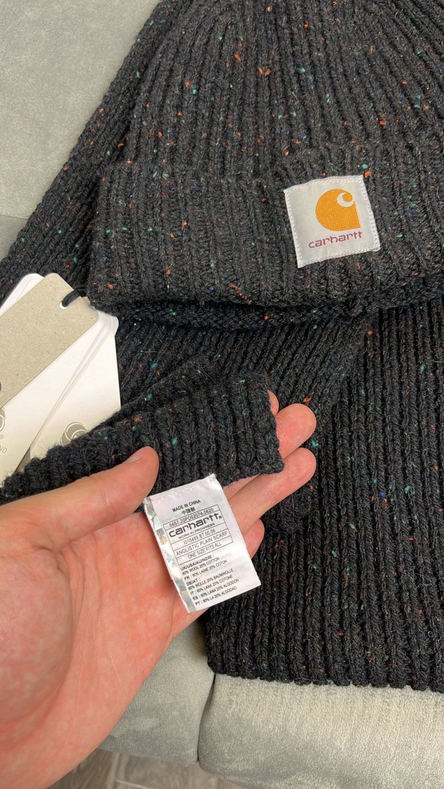 Carhartt × Carhartt Wip Carhartt hat + scarf set new condition Size ONE SIZE - 3 Thumbnail