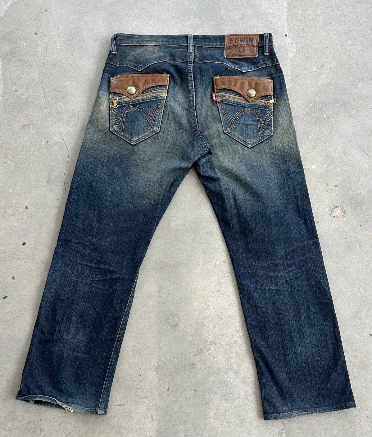 Edwin EDWIN EXCLUSIVE VINTAGE FADED WASHED DENIM Size US 36 / EU 52 - 1 Thumbnail