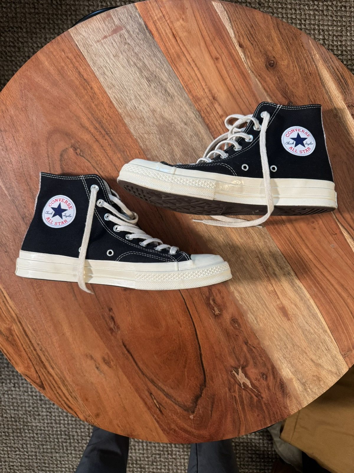 Comme des Garcons PLAY × Converse Converse Chuck 70 x Comme Des Garçons PLAY in Black Size US 9 / EU 42 - 5 Thumbnail