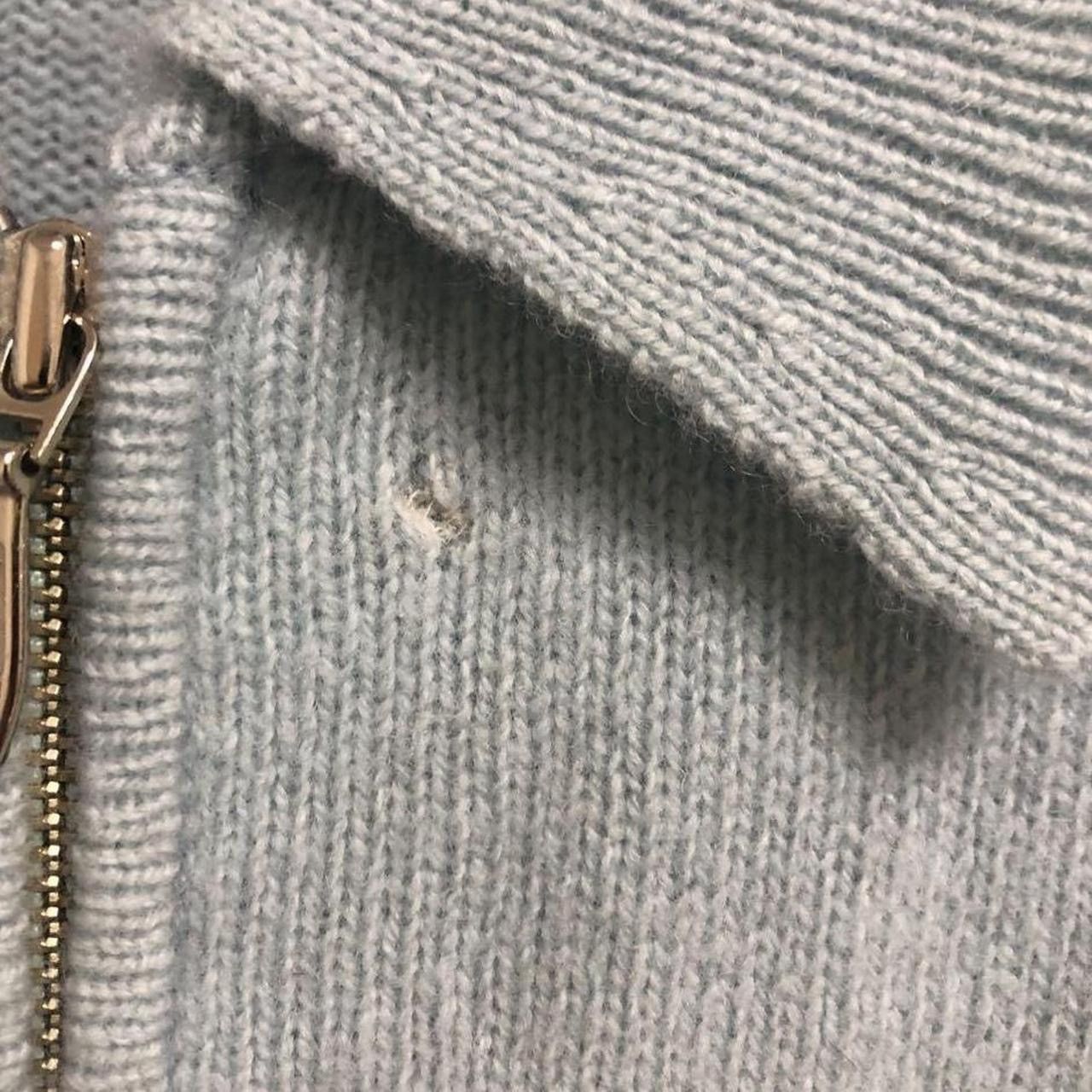J.Crew J. Crew teal and tan zip-up wool sweater Size S / US 4 / IT 40 - 7 Thumbnail