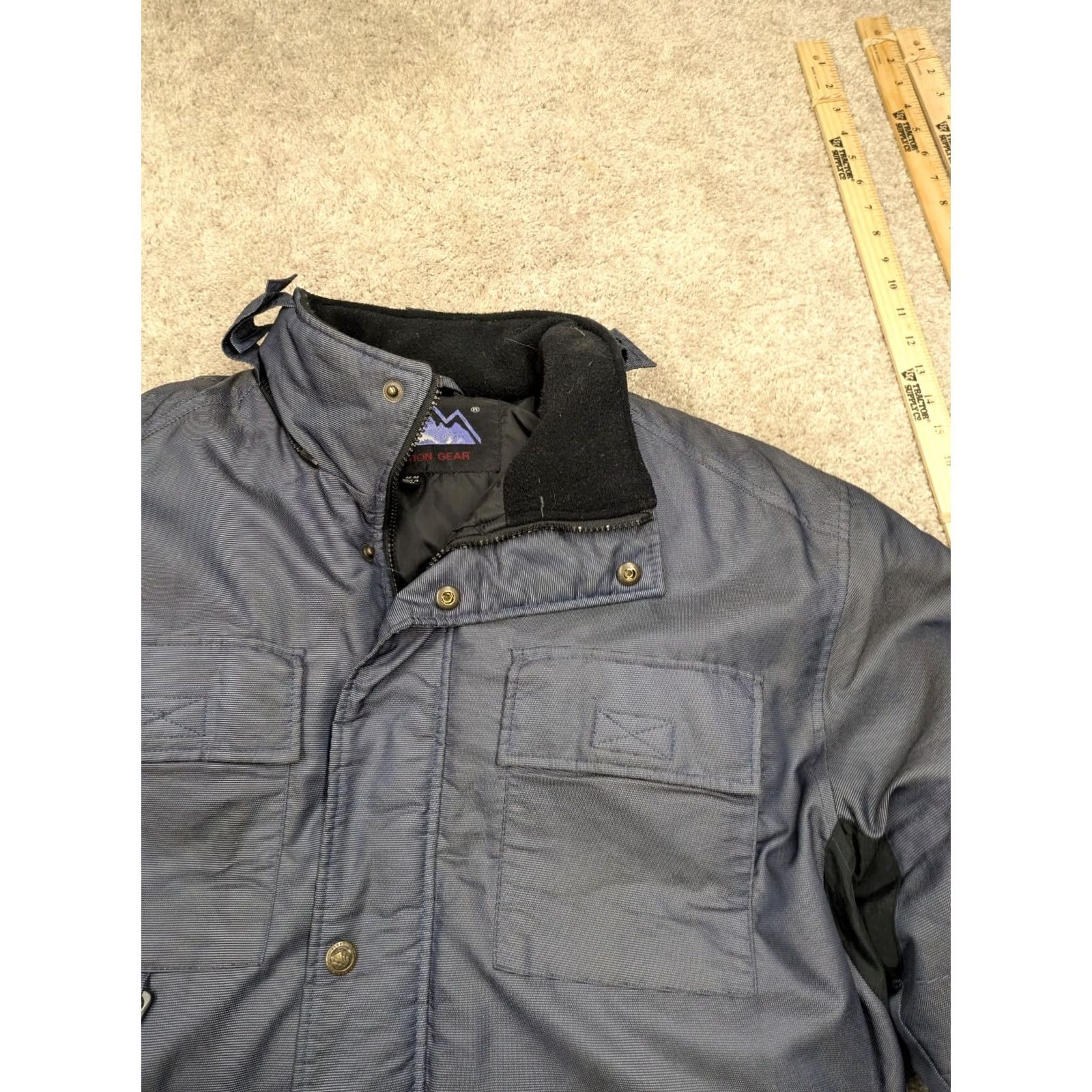 Vintage VINTAGE First Down Parka Jacket Mens Medium Gray Goose Down Hiking Gorpcore Y2K Size US M / EU 48-50 / 2 - 3 Thumbnail