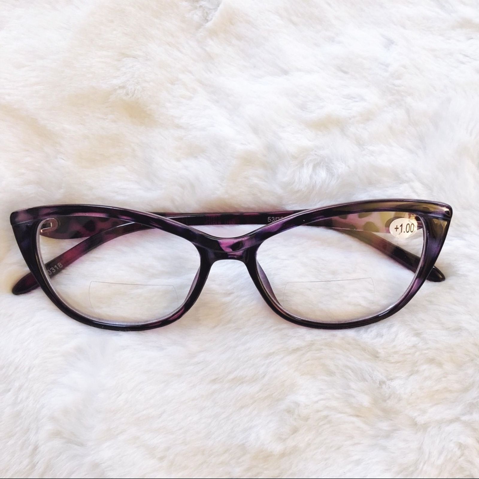 Other Bailey Purple Cat Eye Bi-Focal Reader Glasses Size ONE SIZE - 1 Thumbnail