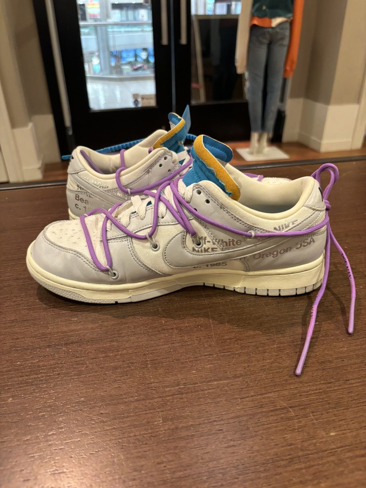 Nike × Off-White Nike Dunk Low Off-White ‘Lot 47’ Size US 9 / EU 42 - 4 Thumbnail