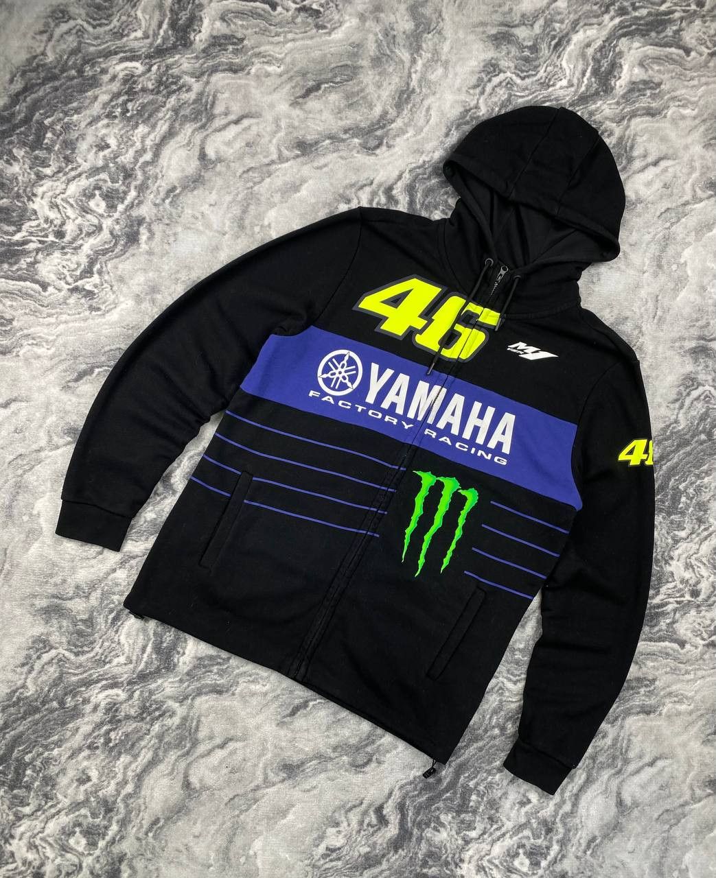 Yamaha Vintage Yamaha Factory Racing Valentino Rossi Zip Hoodie Size US XL / EU 56 / 4 - 1 Thumbnail