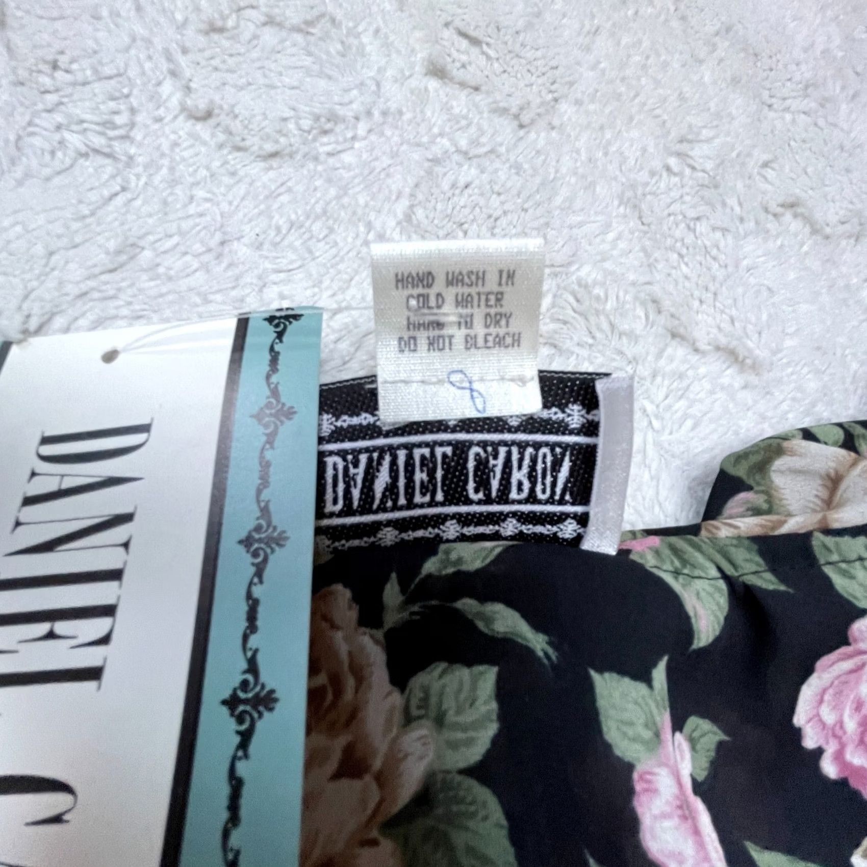 Pinko Daniel Caron Blouse Womens Floral Ruffle Top Shirt Medium Pink Black Boho Size M / US 6-8 / IT 42-44 - 8 Thumbnail