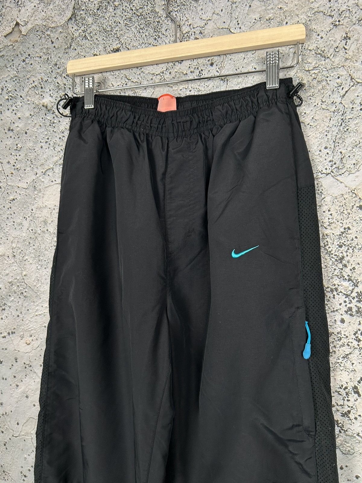 Nike Vintage Nike Black Drill Gorpcore Sweatpants Streetwear Rap Size US 32 / EU 48 - 3 Thumbnail