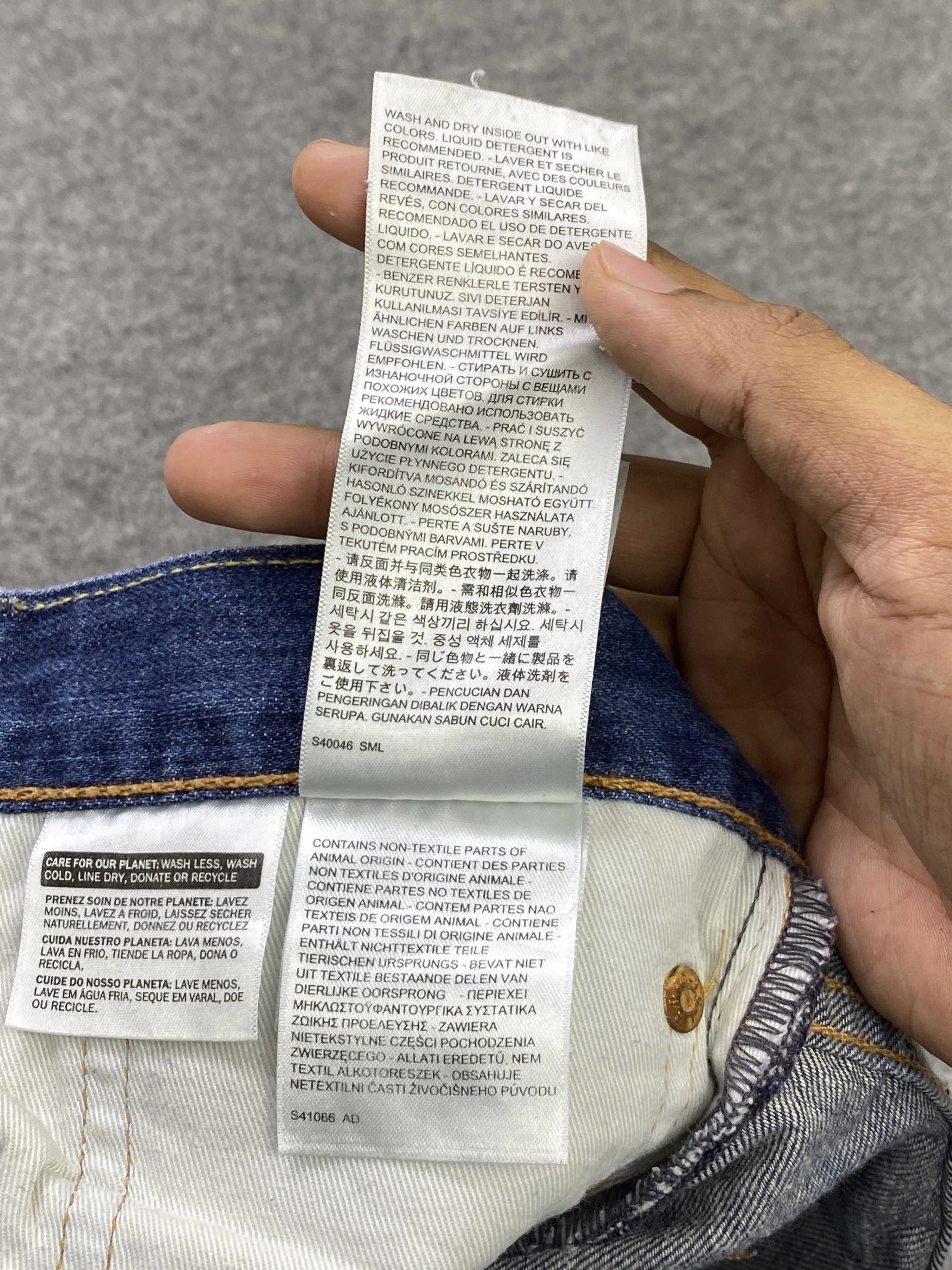 Levi's Vintage Levis 527 Faded Blue Jeans DP2863 Size US 37 - 15 Thumbnail