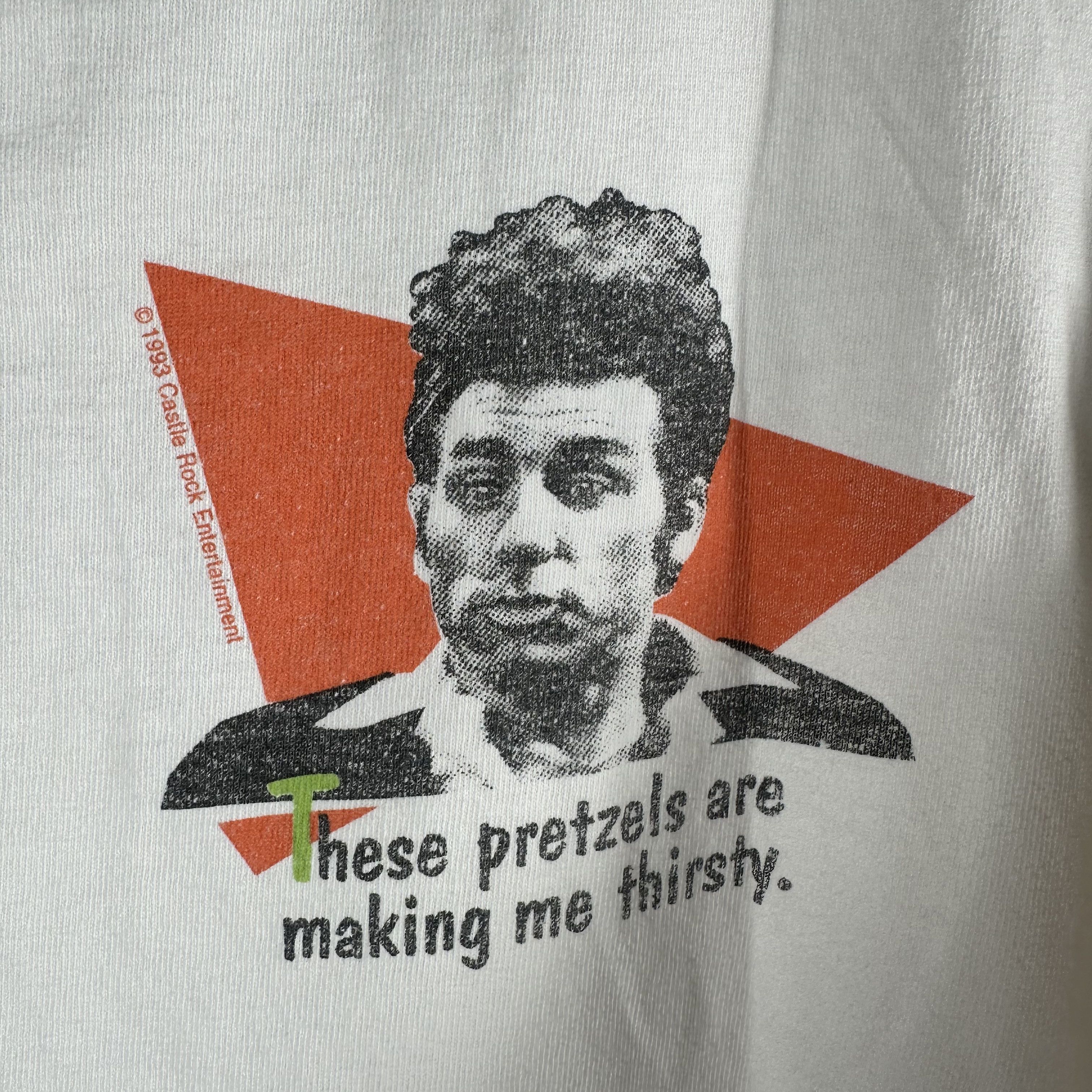Vintage 1993 Seinfeld Kramer Pretzels Are Making Me Thirsty Tee Size US XL / EU 56 / 4 - 2 Thumbnail
