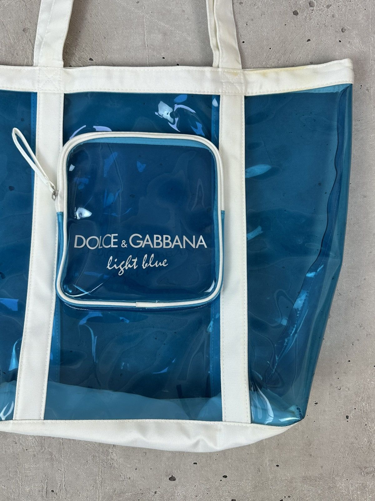 Dolce & Gabbana Vintage Dolce&Gabbana Light Blue Tote Beach Bag Size ONE SIZE - 2 Thumbnail