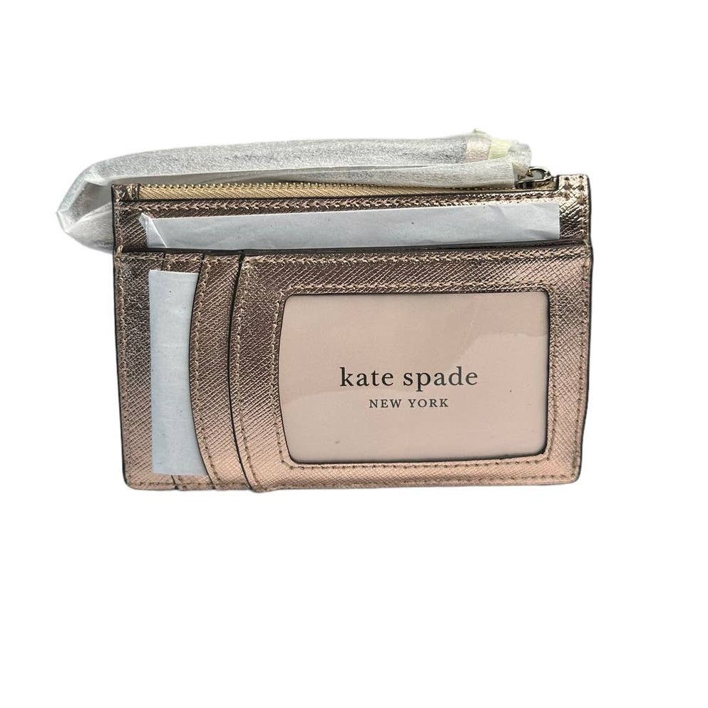 Kate Spade Kate Spade Wristlet ID window Card Holder Metallic Rose gold Size ONE SIZE - 2 Thumbnail