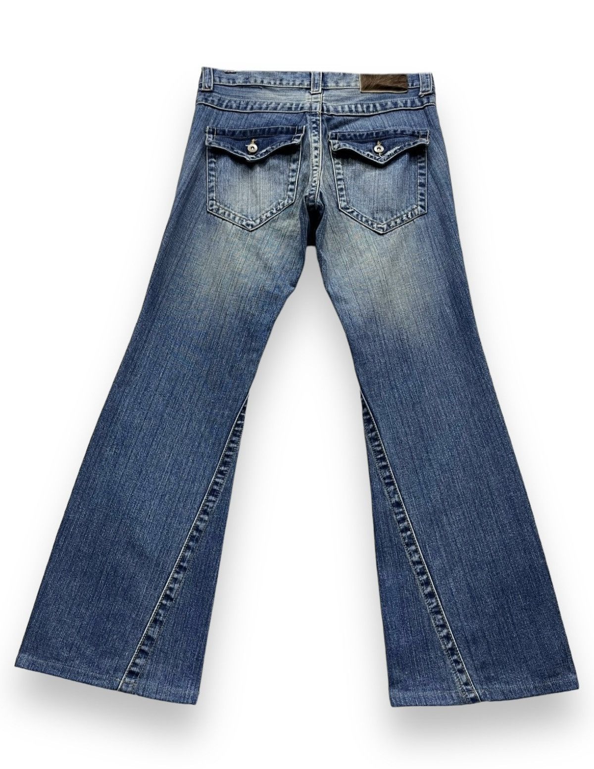 JUN MEN 🔥FYE🔥Vintage JUN MEN FADE OUT BLUE FLARE Jeans Size US 31 - 3 Thumbnail