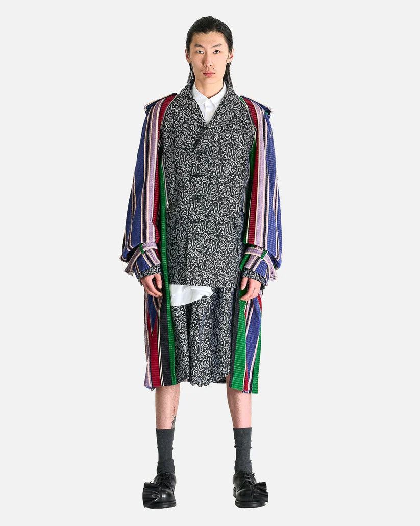 Comme des Garcons Homme Plus o1s1v1r1oon0925 Paneled Patchwork Coat in Multicolor Size US XXL / EU 58 / 5 - 1 Thumbnail